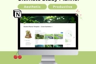 create custom aesthetic planners and notion templates