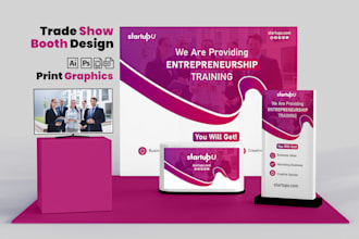 trade show booths, exhibition stands, and booth display banners