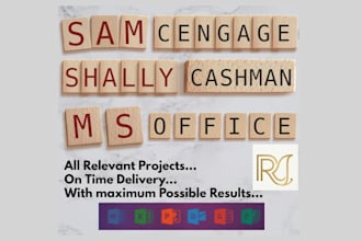 do your sam cengage and ms office projects