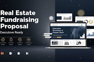 design real estate fundraising proposal, company executive summary teaser deck