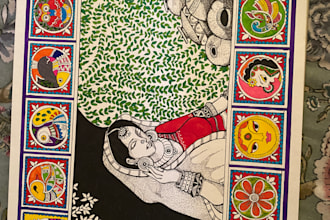 create hand drawn pen sketch portraits and illustrations from photo for gifts