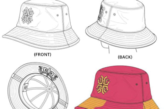design professional snapback bucket hats cap dad  cap with tech pack and mockups