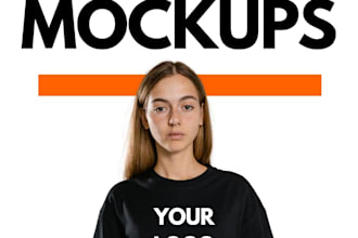 design realistic product mockups for your brand
