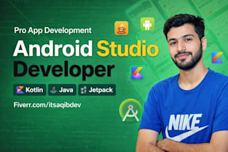 develop android apps in android studio using kotlin java