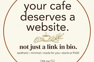 design an aesthetic website for your instagram or small business