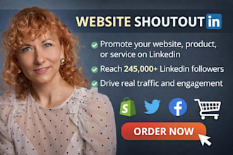 shoutout share your content with linkedin 245k audience, promote, marketing
