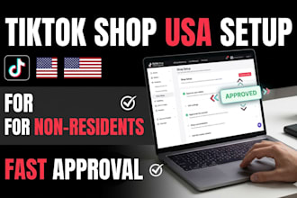 setup tiktok shop USA for non resident with llc and approval