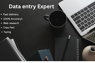 do fast and accurate data entry typing copy past