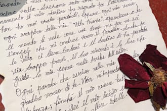 provide professional handwriting services in french, spanish, italian, garman