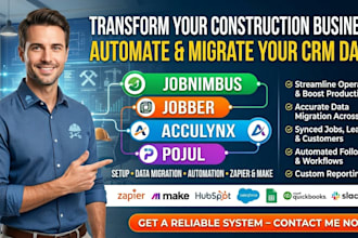setup jobnimbus follow up crm acculynx pojul jobber construction data migration