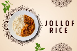 prepared you a jollof rice and delicious stew with a good meat