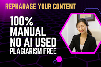 professionally rephrase and edit your content for clarity