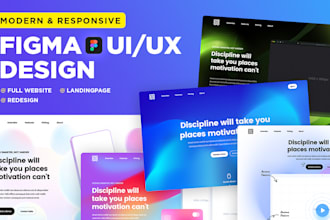 do professional figma website design, landing page and UI UX redesign