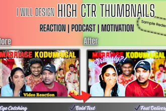design high CTR youtube thumbnails