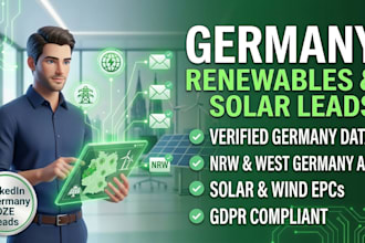 provide b2b leads for renewable energy and solar in germany