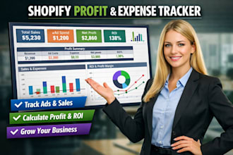 create a shopify profit and expense tracker to track ads, sales and ROI