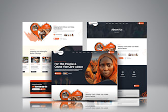 build a professional nonprofit, charity or business website with donation setup