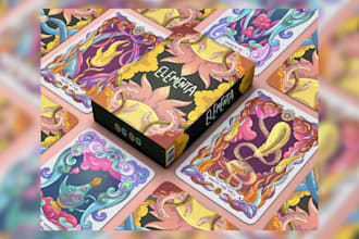 do card game design board game playing card uno card game art box design tcg