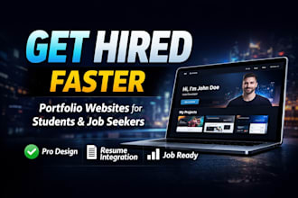 create a clean portfolio website for developers, students and freelancers
