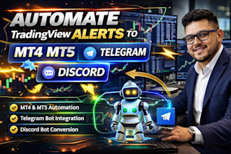 automate tradingview alerts to metatrader, telegram or discord trading robot