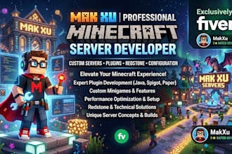 setup a complete custom minecraft server for you