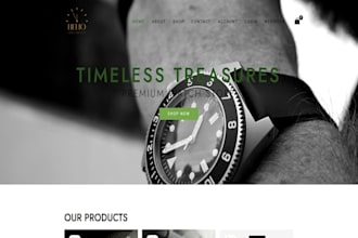 create an ecommerce website for your watch brand in wordpress