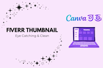 design eye catching fiverr gig thumbnails in canva