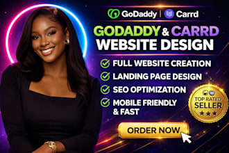 design a minimalistic carrd website develop godaddy website design godaddy carrd