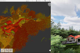 do scan to bim, revit modeling, 3d rendering and landscape design