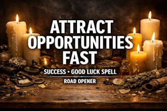 attract opportunities fast, success spell, good luck spell now, road opener