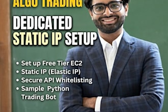set up static ip for trading with AWS and python