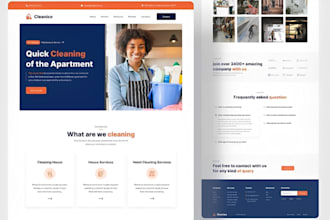 build commercial cleaning website, house cleaning website, janitorial website