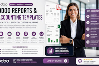 create and customize odoo reports PDF excel invoices and accounting templates