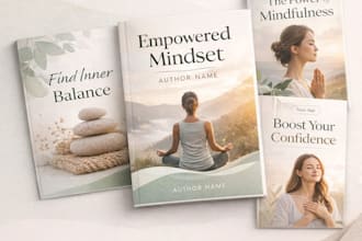 create amazon kdp mindfulness self hlep ebook cover design for coach