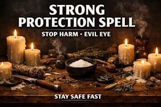 cast strong protection spell fast, stop harm, evil eye protection, stay safe