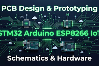 do pcb design, stm32, arduino, hardware prototyping, schematics, esp866 iot rsp