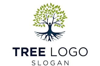 design unique tree service logo