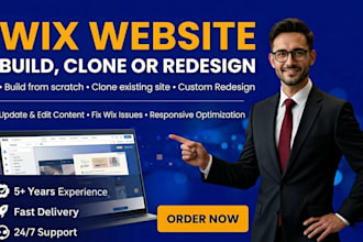 build wix website clone wix website redesign revamp wix website update edit