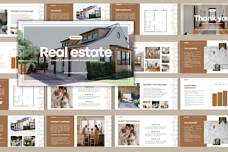design redesign real estate presentation, estate listing agency, pitch design