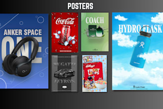 create custom poster designs for a cheaper price