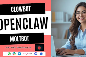 install openclaw clawbot moltbot and setup n8n ai automation workflows