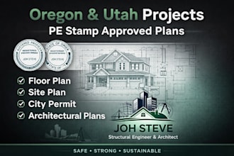 pe stamp, stamp, city permit, architectural stamp for utah and oregon