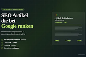 seo optimierte blogartikel und fachartikel schnell und professionell