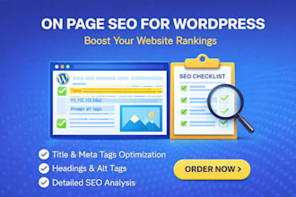 on page SEO for wordpress website