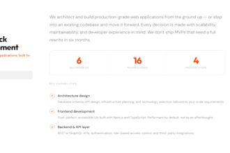 develop scalable custom full stack web solutions
