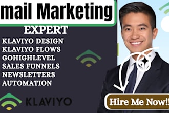 email marketing klaviyo design klaviyo flows newsletter sales funnel gohighlevel