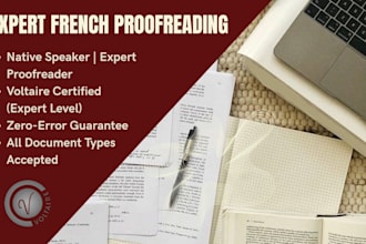 be your expert french proofreader and editor