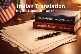 translate english or spanish into natural italian