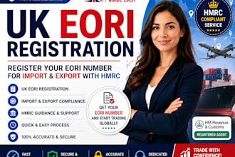 register your UK eori number for import and export with hmrc