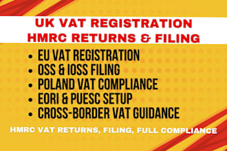 do UK vat registration and hmrc vat return filing for your business